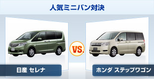 話題のミニバン、日産 セレナとホンダ ステップワゴンの試乗レビュー比較です。