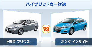 日本を代表するハイブリッド車、トヨタ プリウスとホンダ インサイトのユーザー試乗レビューの比較です。
